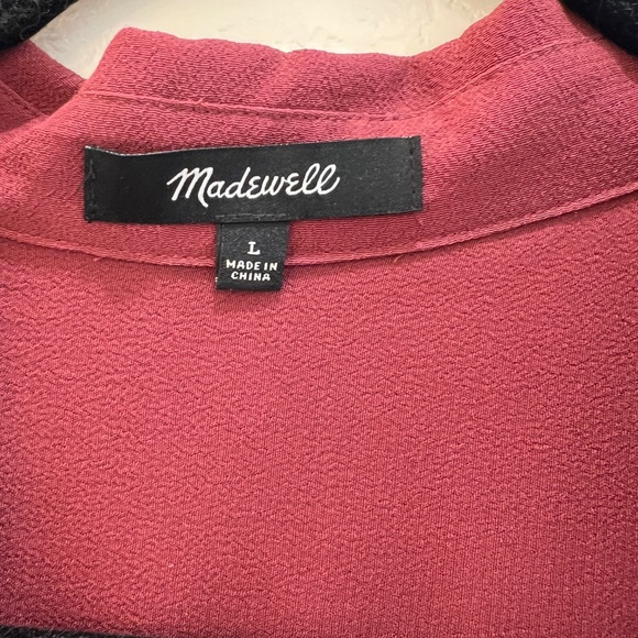 Madewell Drapey Shirt Button Down Shirt SZ L - Picture 7 of 7